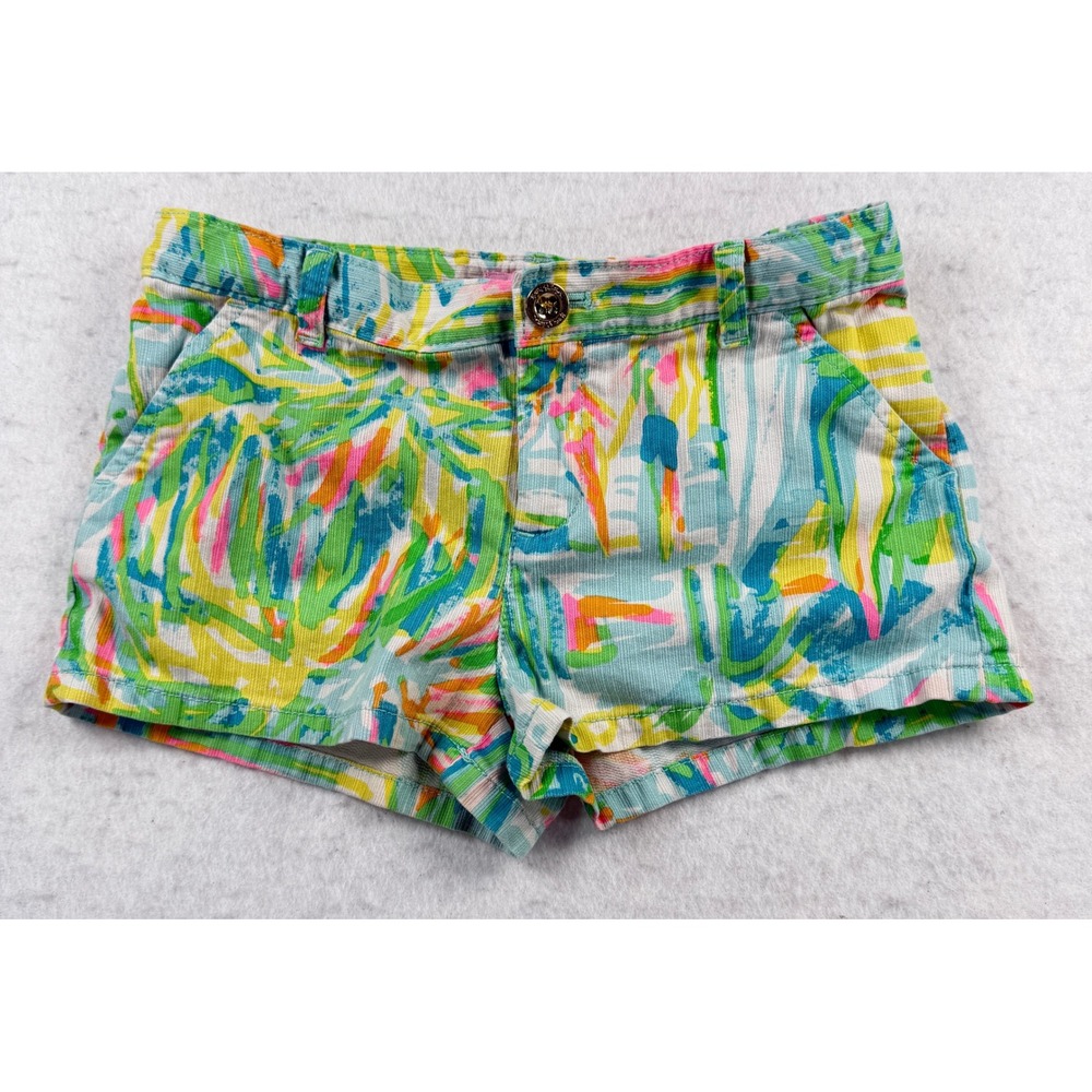 Lilly Pulitzer Girls Mini Callahan Printed Shorts Size 12 Multi Color